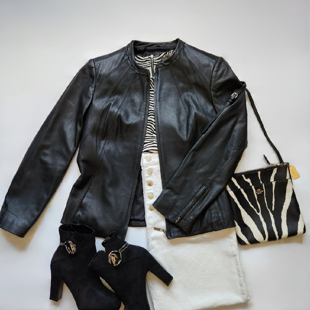 Jaclyn Smith, Medium, Leather Jacket